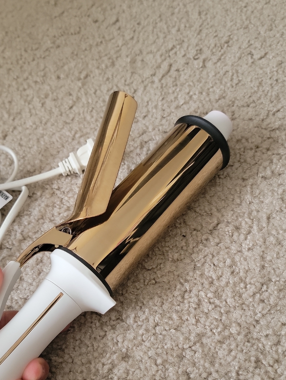 White and Gold Curling Wand Kristin Ess - Picture 2 of 5